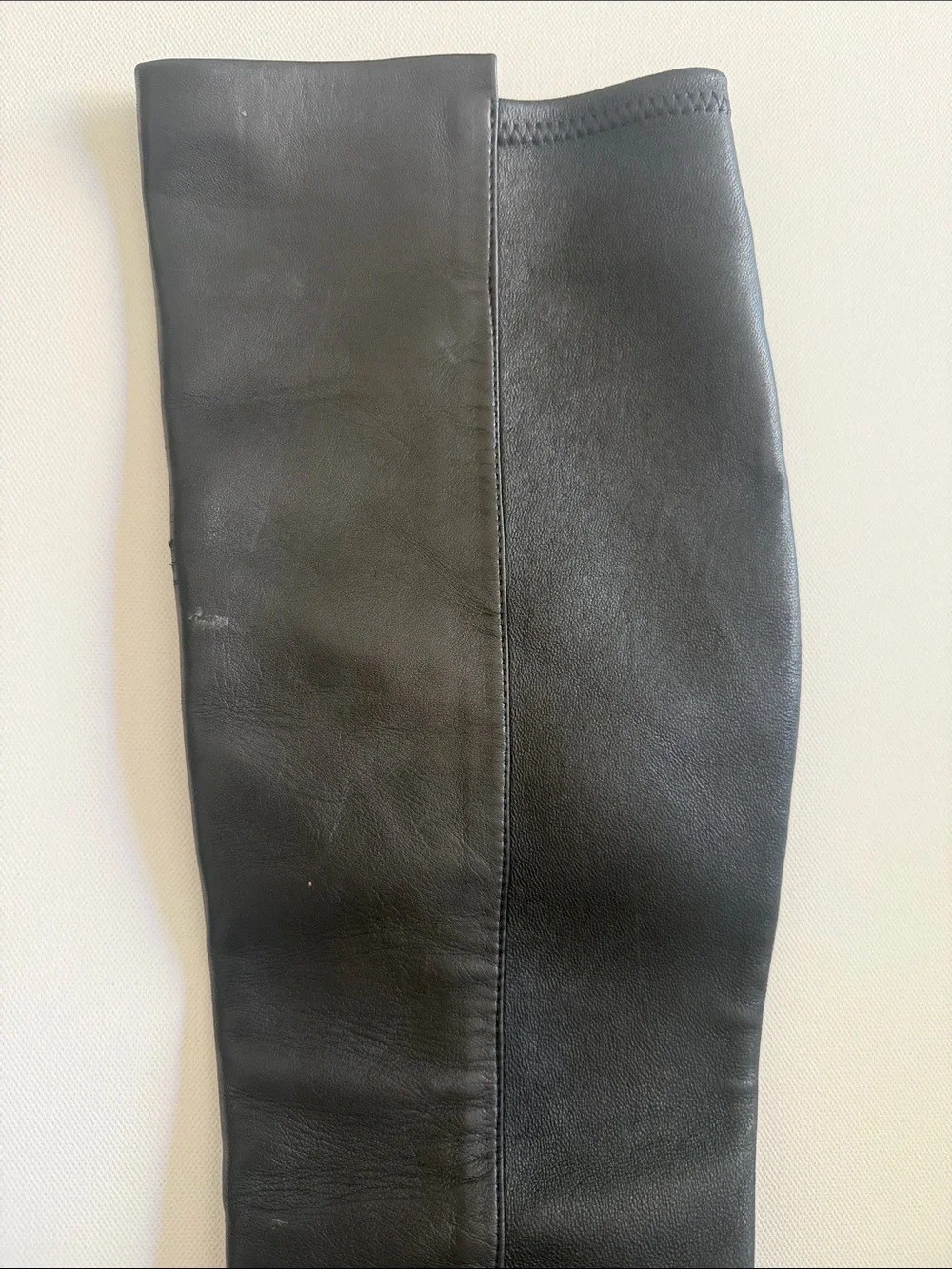 Stuart Weitzman Black Leather Knee-High Heeled Boots 5M